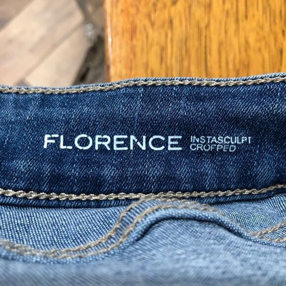 DL1961 FLORENCE Instasculpt Cropped Jeans Everglade Wash - 27 - Picture 11 of 14